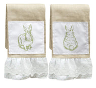 Manual Bunnies Tea Towel Set of Two - AT TEN Distribution