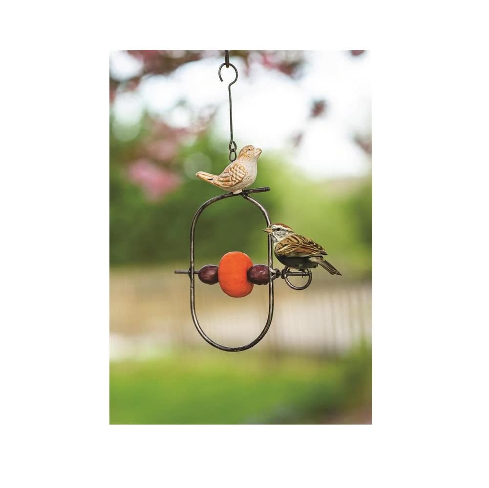 Manual IMIJVF Vogel Cream Bird Feeder, Set of 2, Cast Iron - AT TEN Distribution