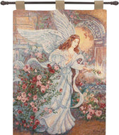Manual Inspirational Collection 26 X 36 - Inch Wall Hanging and Finial Rod, Angel of Love by Lena Liu, - AT TEN Distribution