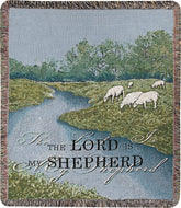 Manual Inspirational Collection 50 x 60 - Inch Tapestry Throw with Verse, The Lord is My Shepherd, - AT TEN Distribution