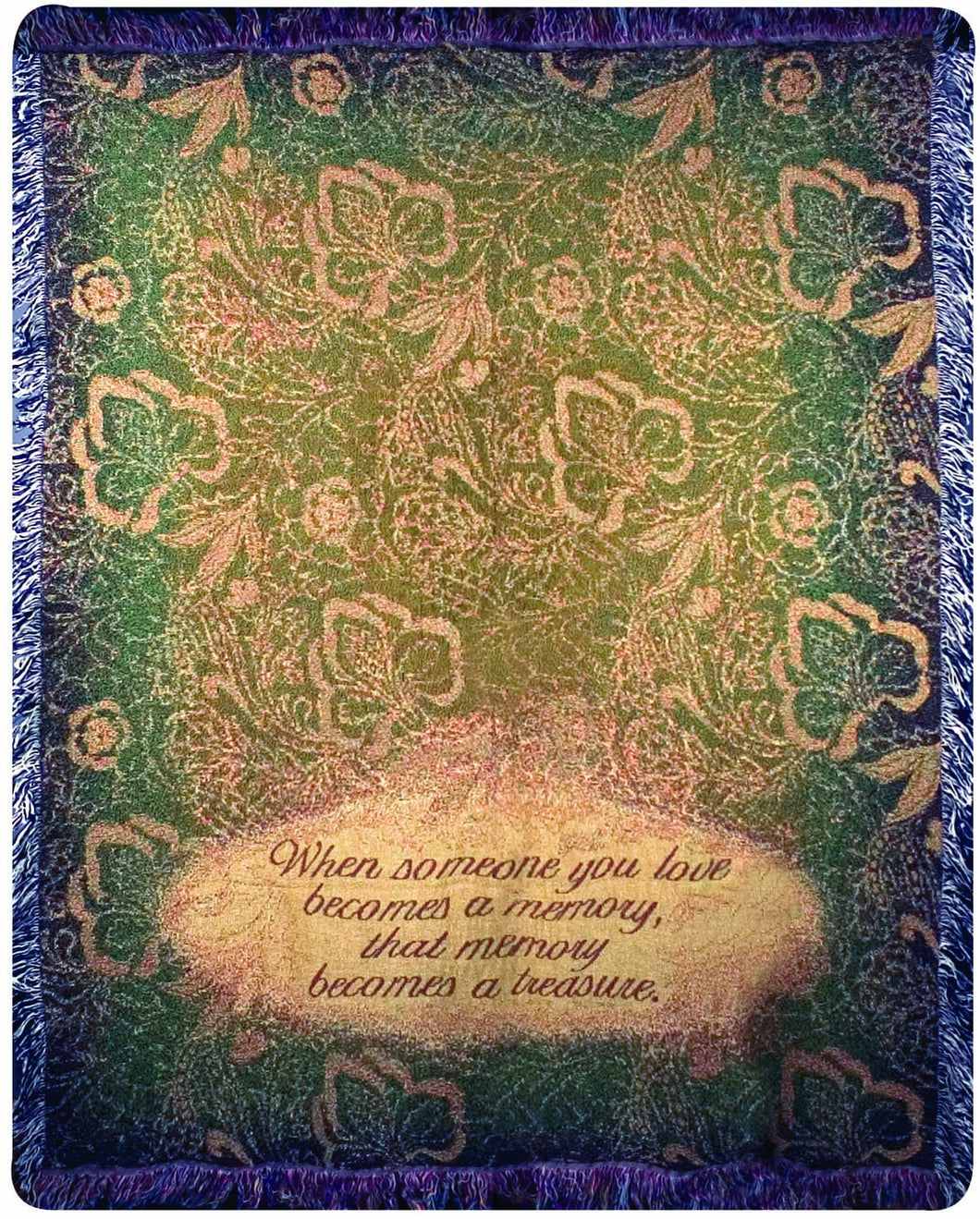 Manual Memorial 50 x 60 - Inch Tapestry Throw, When Someone You Love - AT TEN Distribution