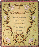 Manual Mothers Day Collection 50 x 60 - Inch Tapestry Throw, A Mother's Love Poem - AT TEN Distribution