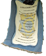 Manual Patriotic Collection 50 x 60 - Inch Tapestry Throw, A Policeman's Prayer, - AT TEN Distribution