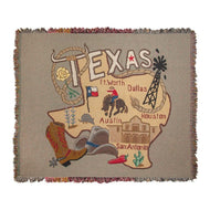 Manual State to State Texas Tapestry Throw, 60