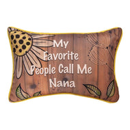 Manual SWNANA My Favorite People Call Me Nana - Dye Word Pillow, 12.5 Inches x 8 Inches, Multicolor - AT TEN Distribution