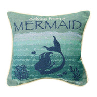 Manual TPADFM Your True Nature Advice from a Mermaid by Sally Eckman Roberts Throw Pillow, 12 - inch Square - AT TEN Distribution