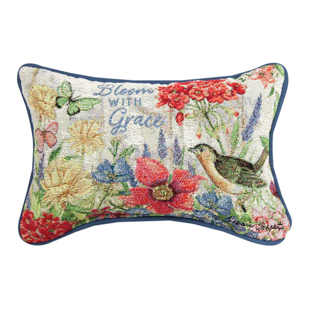 Manual TWBWG Bloom with Grace - Word Pillow, 12.5 - inch Length - AT TEN Distribution