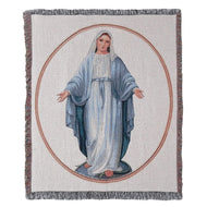 Manual Woodworker Virgin Mary Tapestry Throw Blanket - Christmas D?©cor - Christmas Throw Blanket, 50 x 60 Inches - AT TEN Distribution