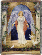 Manual Woodworkers And Weavers ATLGA Throw Tapestry Guardian Angel, 51 x 68 - AT TEN Distribution