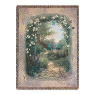 Manual Woodworkers and Weavers ATLMB Morning Butterfly Tapestry Throw Blanket Fashionable Jacquard Woven 50 X 60 in. - AT TEN Distribution