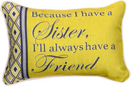 Manual Woodworkers and Weavers Because Sister.Best Friend Word Pillow - AT TEN Distribution