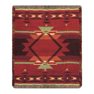 Manual Woodworkers and Weavers Flame Tapestry Throw Blanket Fashionable Jacquard Woven 50 X 60 in. - AT TEN Distribution