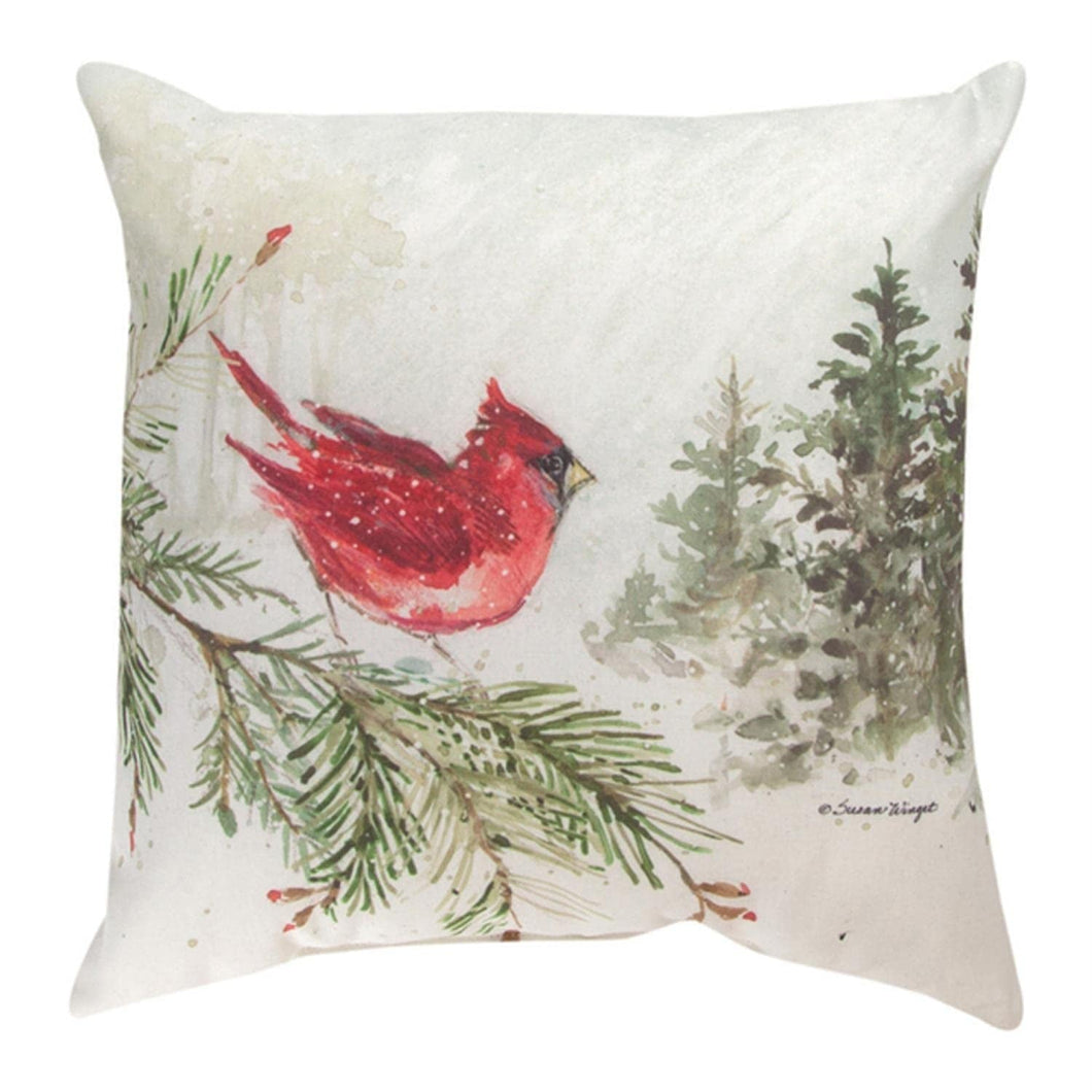 Manual Woodworkers Forest Owl/Cardinal Pillow - AT TEN Distribution