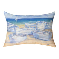Manual Woodworkers SHBBWB Blanco Beach Boat Rectangle Dye Throw Pillow, 18 x 13 inch, Multicolor - AT TEN Distribution
