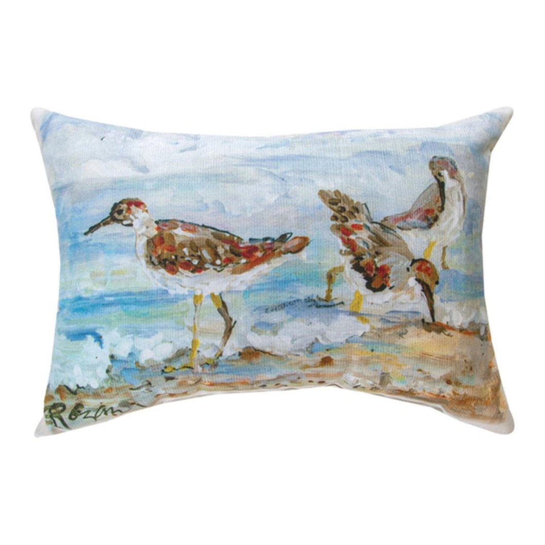 Manual Woodworkers SHFSB Shore Bird Climaweave Rectangle Throw Pillow, 18 x 13 inch, Multicolor - AT TEN Distribution