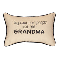 Manual Woodworkers & Weavers 12.5 x 8.5 in. My Favorite People Call Me Grandma Throw Pillow - AT TEN Distribution