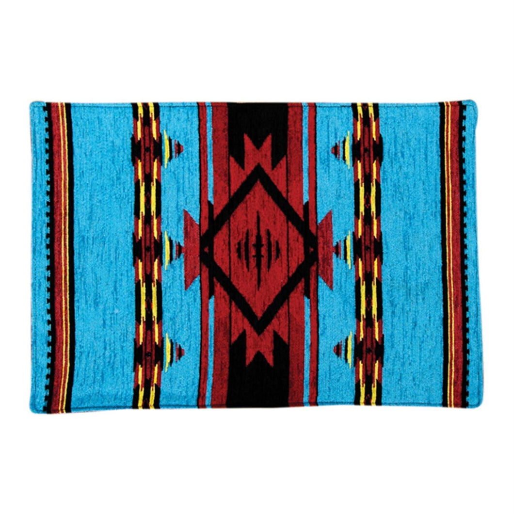 Manual Woodworkers & Weavers 18 x 12.5 in. Flame Bright Southwest Woven Table Runner - AT TEN Distribution
