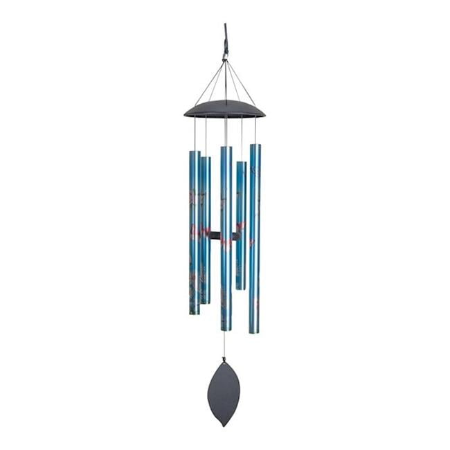 Manual Woodworkers & Weavers 378805 Blue Butterfly Wind Chime - 36 in. - AT TEN Distribution