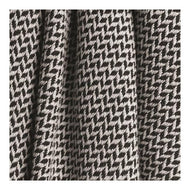 Manual Woodworkers & Weavers 46 x 67 in. Dashing Texture Throw, Black & White - AT TEN Distribution