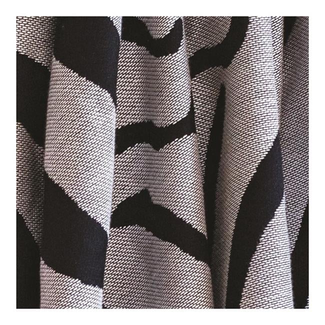 Manual Woodworkers & Weavers A10ZNB 48 x 60 in. Zebra Natural & Black Rayon Throw - AT TEN Distribution