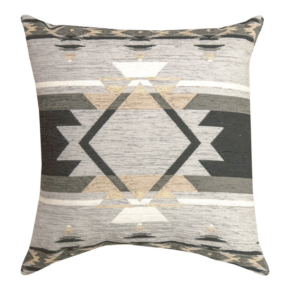 Manual Woodworkers & Weavers APFK20 20 x 20 in. Pillow Throw Pillow - Flame Black - AT TEN Distribution