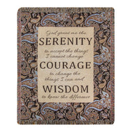 Manual Woodworkers & Weavers ATSRTY 50 x 60 in. Serenity Tapestry Throw Blanket, Brown - AT TEN Distribution