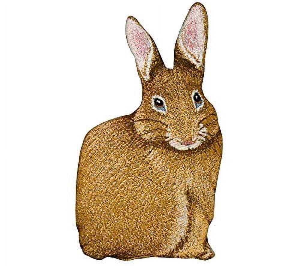 Manual Woodworkers & Weavers Bunny Hop Hare Raising Rabbit Shaped Pillow, 17.5