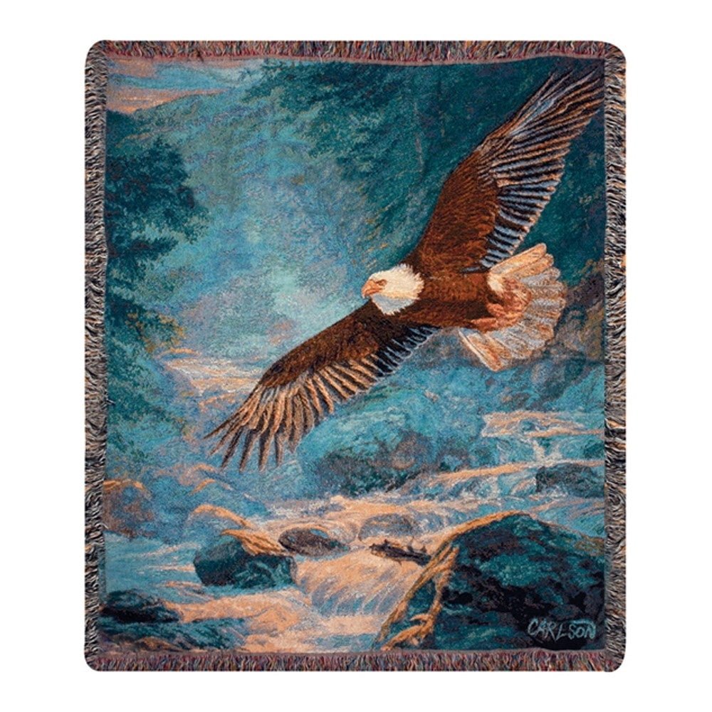 Manual Woodworkers & Weavers Manual Woodworkers American Majesty Multicolor Tapestry Throw - AT TEN Distribution