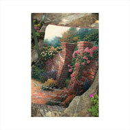 Manual Woodworkers & Weavers Rose Garden Tapestry Cotton Throw - AT TEN Distribution