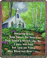 Manual Woodworkers & Weavers Tapestry Throw, Amazing Grace, 50 x 60 - AT TEN Distribution