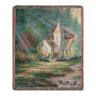 Manual Woodworkers & Weavers Tapestry Throw, Be Still Psalm 23:2, 50 x 60 - AT TEN Distribution