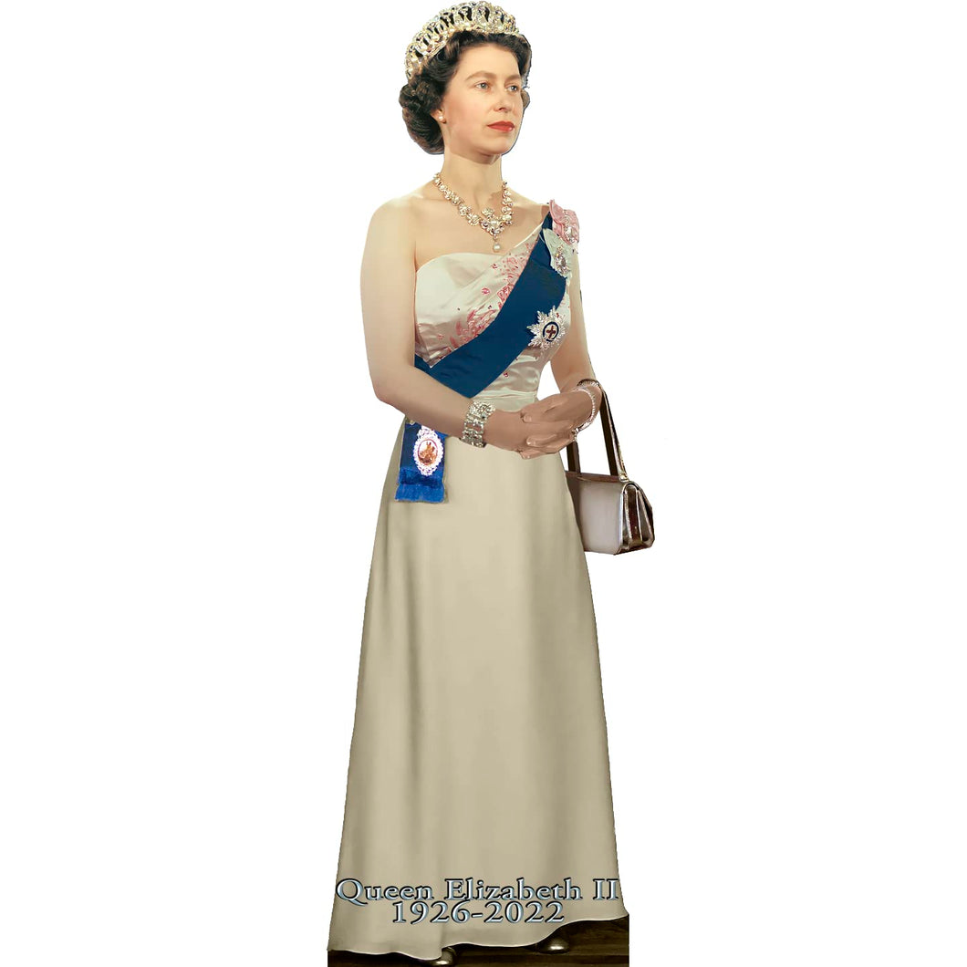 MH10521 - 8 Young Queen Elizabeth II RIP 1959 Acrylic 8in Statuette Cutout Standee Standup Desktop Decoration - AT TEN Distribution