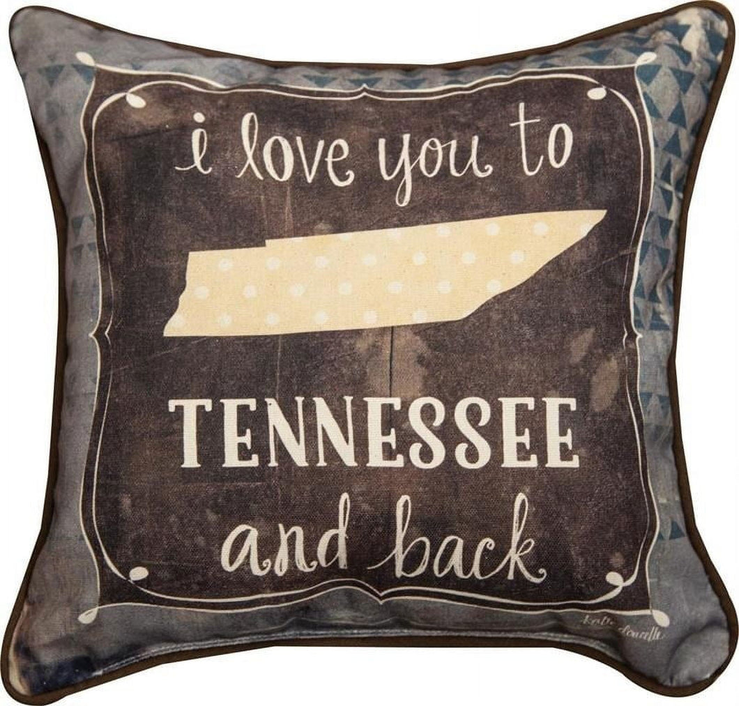 MW I Love You To Tennessee & Back Kd12 Dtf Pillow W Piping 12X12 - AT TEN Distribution