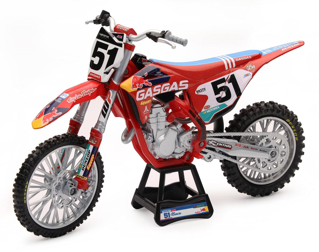 New Ray - Moto Cross Gasgas MC 450 Redbull - J. Barcia Racing Driver - N�51 - Faithful Reproduction - Die Cast - 1:12 Scale - for Children from 5 Years - 58303 - AT TEN Distribution