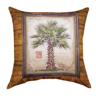 Palm Trees Brown 2 Climaweave Pillow 18