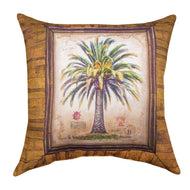 Palm Trees Brown Climaweave Pillow 18