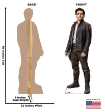 Load image into Gallery viewer, Poe Star Wars The Last Jedi Life - Size Cardboard Cutout - AT TEN Distribution
