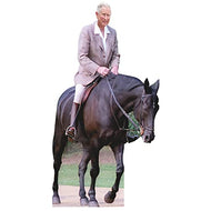 Prince King Charles III on Horse Cardboard Cutout Standee Standup - AT TEN Distribution