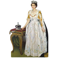 Queen Elizabeth II Coronation Robes 1950s Cardboard Cutout Standee Standup - AT TEN Distribution