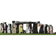 Queen Elizabeth II Stonehenge Tribute Platinum Jubilee Cardboard Cutout Standee Standup - AT TEN Distribution