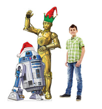 Load image into Gallery viewer, R2 - D2 and C - 3PO Holiday Outdoor Cutout Standee - AT TEN Distribution
