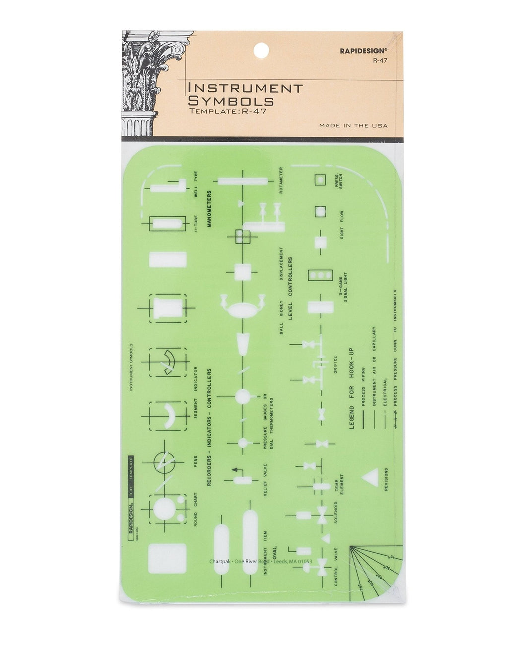 Rapidesign Laboratory Instruments Template, 1 Each (R47) - AT TEN Distribution