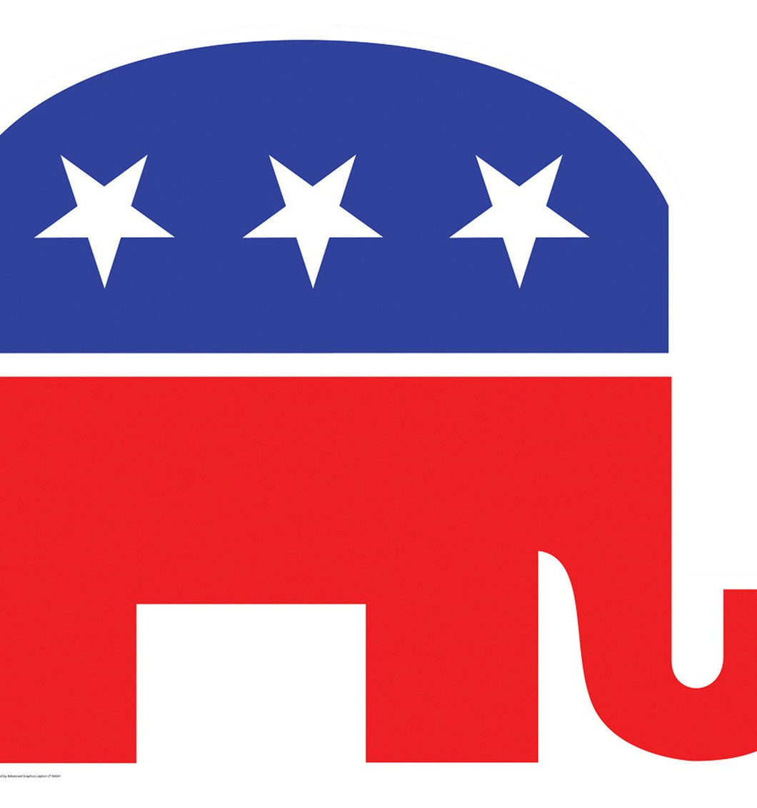 Republican Elephant Cardboard Cutout - AT TEN Distribution