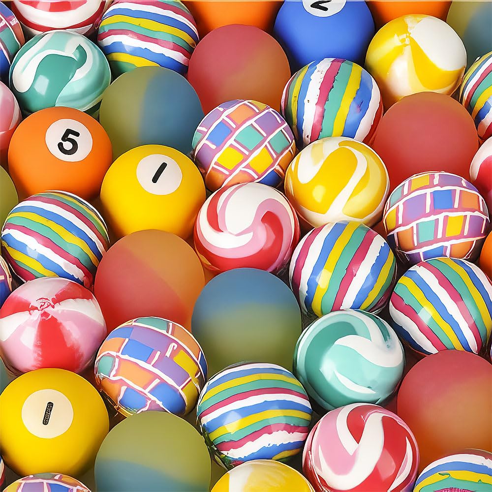 Rhode Island Novelty 38MM 1.50 Inch Assorted Bouncy Balls, 50 Balls per Order - AT TEN Distribution