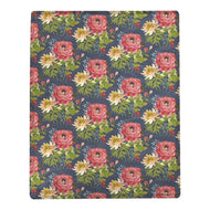 Rooster Bouquet Poly Throw 50X60 Polyester Throw - AT TEN Distribution