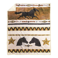 Sherpa Fleece Throw - Western 50