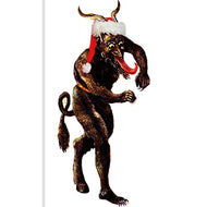 SP12120 Krampus Christmas Demon with Santa Hat Cardboard Cutout Standup - AT TEN Distribution