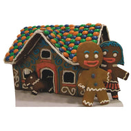 SP12124 Gingerbread Family Man Woman Dog and House Cardboard Cutout - AT TEN Distribution