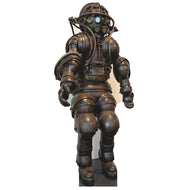 SP12160 Scaphandre Carmagnolle 1800s Atmospheric Diving Suit Anthropomorphic Cardboard Cutout Standee Standup - AT TEN Distribution