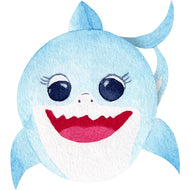 SP12474 Blue Baby Shark Painted Cartoon Cardboard Cutout Standee Standup - AT TEN Distribution